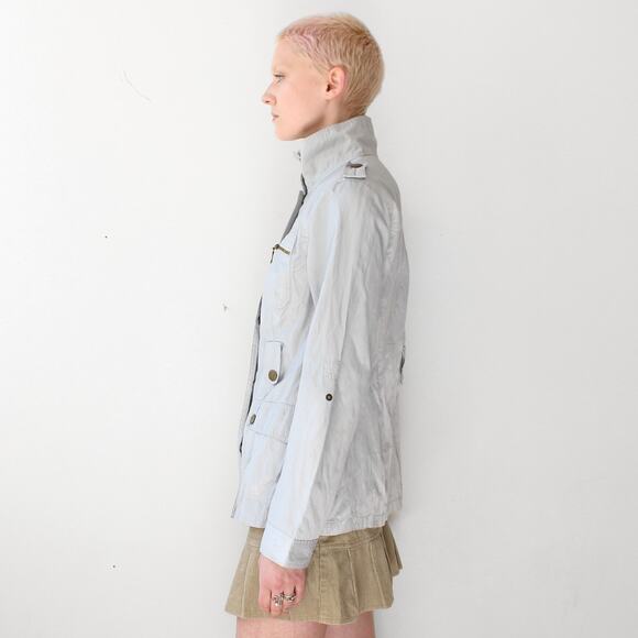 Cache Cache Silver Utility Jacket | Y2K French Style - Picture 2 of 9